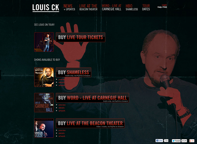 home page
