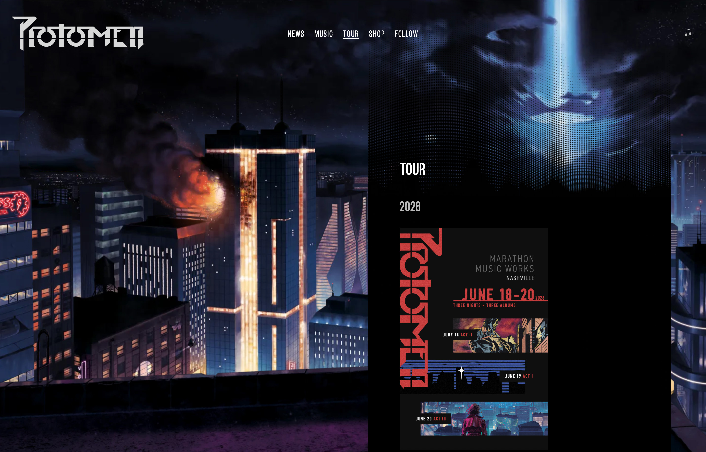 tour page
