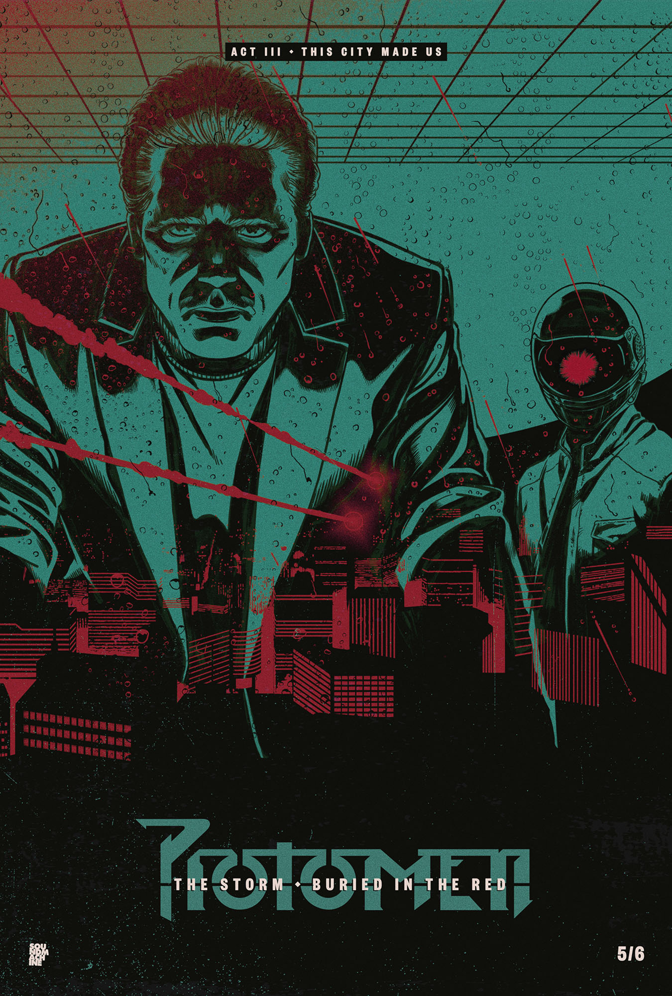 the storm and buried in the red poster